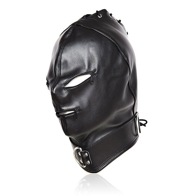 Basic Zipper Hood With O-Ring Collar - Bondage Hoods