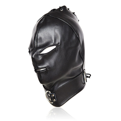 Basic Zipper Hood With O-Ring Collar - Bondage Hoods