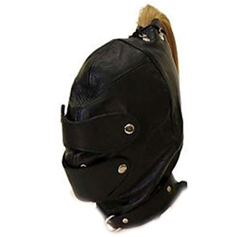 Bondage Hood With Dildo Gag - Bondage Hoods
