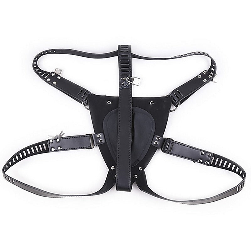 Faux Leather Male Chastity Pants By Bdstyle - His Fetish