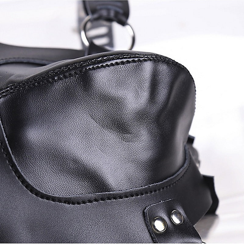Faux Leather Male Chastity Pants By Bdstyle - His Fetish