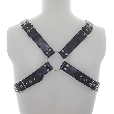 Deluxe Faux Leather Chest Harness By Bdstyle - Cuffs and Restraints