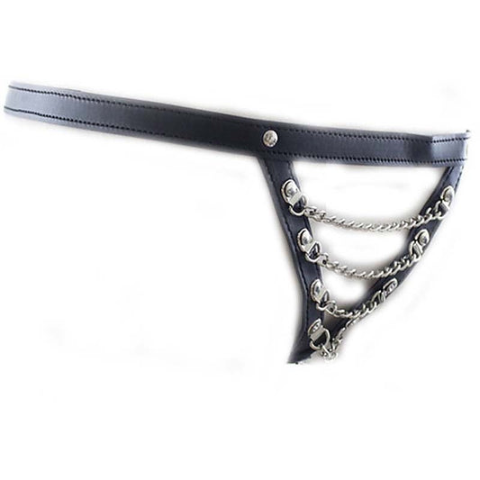 Sexy Pu Panty With Front Chain By Bdstyle - Her Fetish