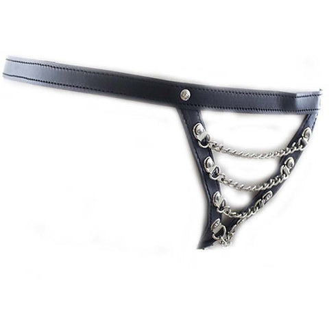 Sexy Pu Panty With Front Chain By Bdstyle - Her Fetish