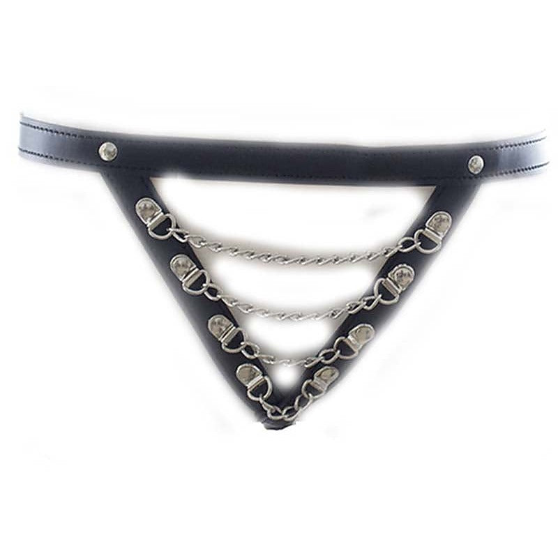 Sexy Pu Panty With Front Chain By Bdstyle - Her Fetish