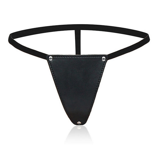 G-String Faux Leather Bikini Panty By Bdstyle - Her Fetish