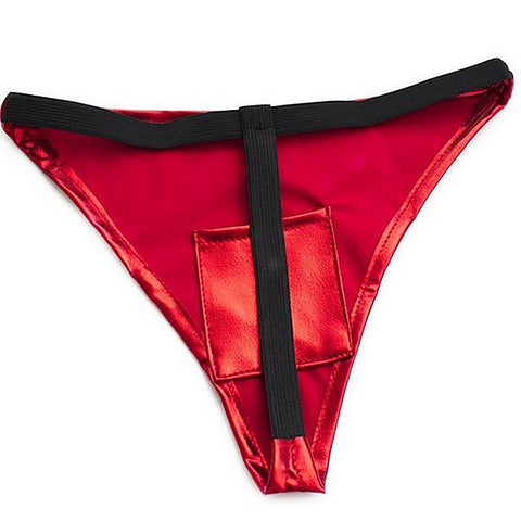 Patent Sexy Panty With Love Egg Bag By Bdstyle - Her Fetish