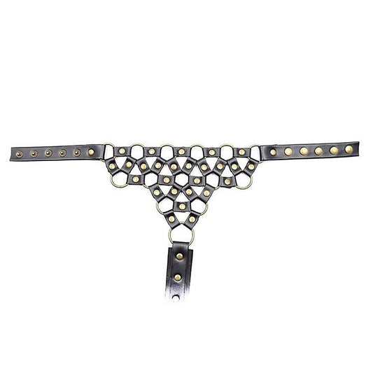 Studded G-String Bondage Thong - Her Fetish