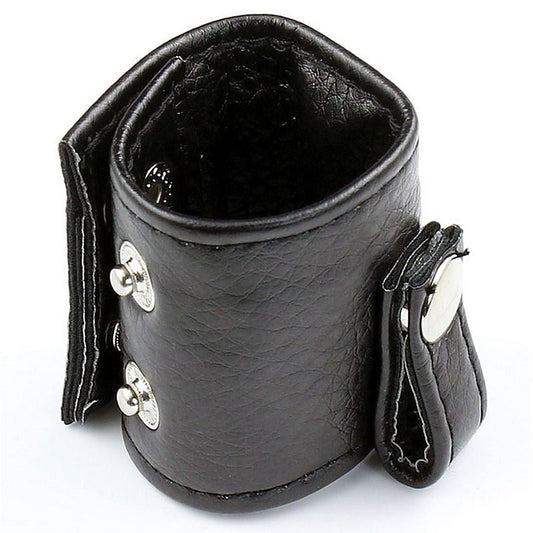 Leather Ball Stretcher with One Snap - Ball and Cock Toys