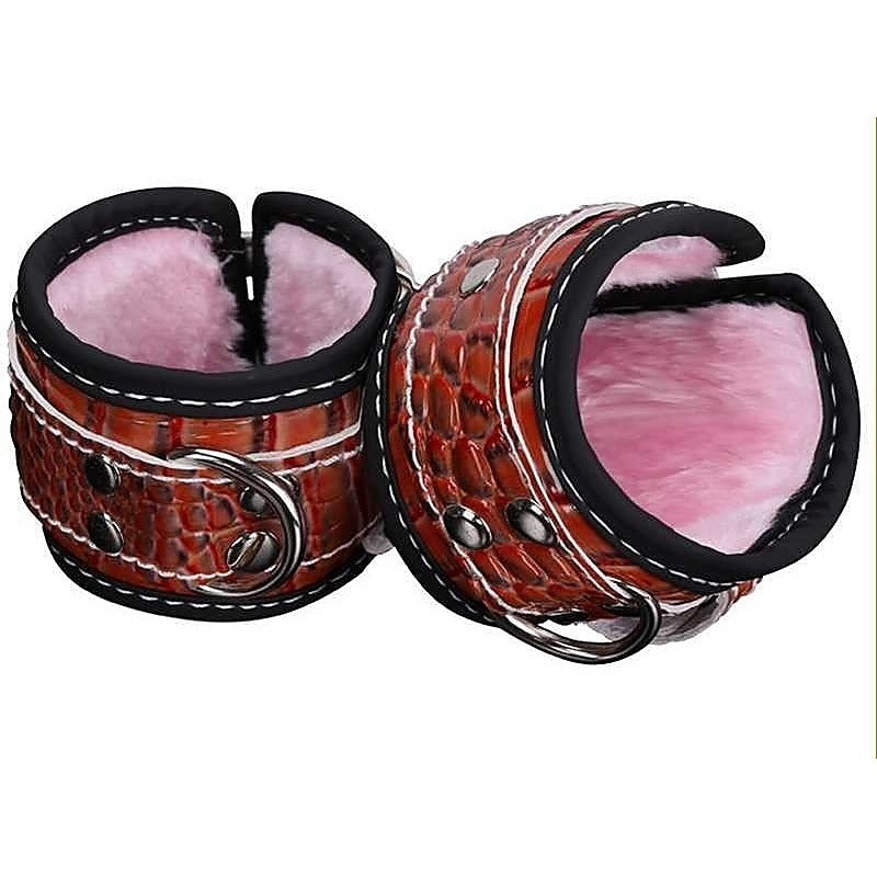 Patterned Bondage Play Wrist or Ankle Cuffs - Cuffs and Restraints