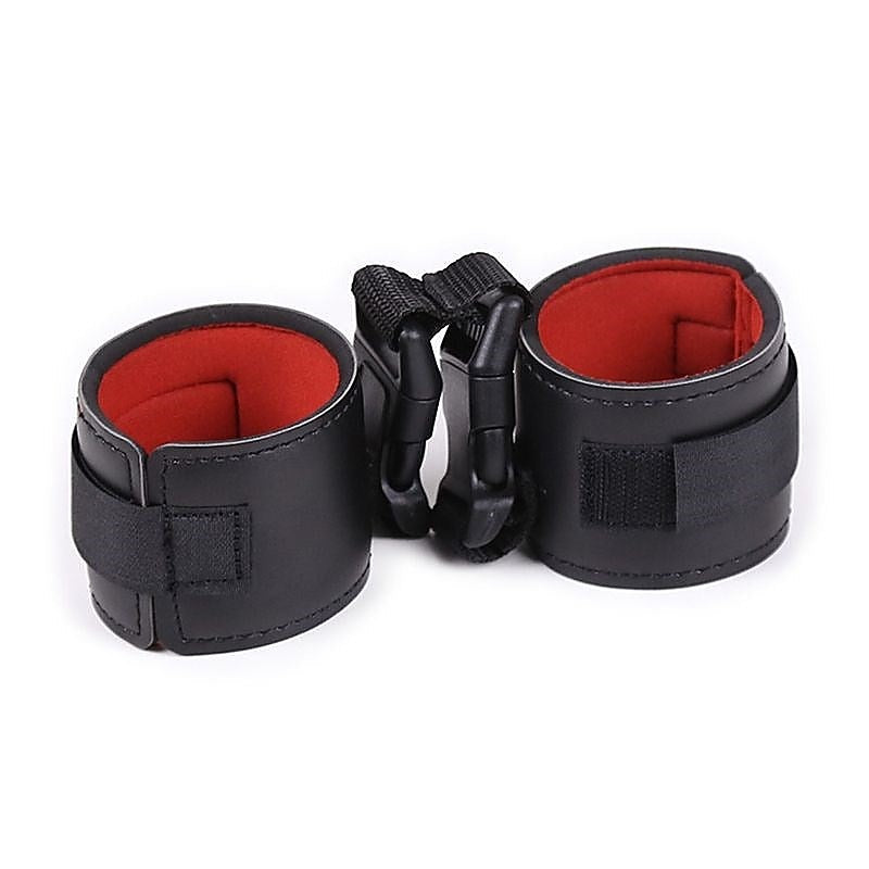 Collar With Hand Cuffs - Cuffs and Restraints