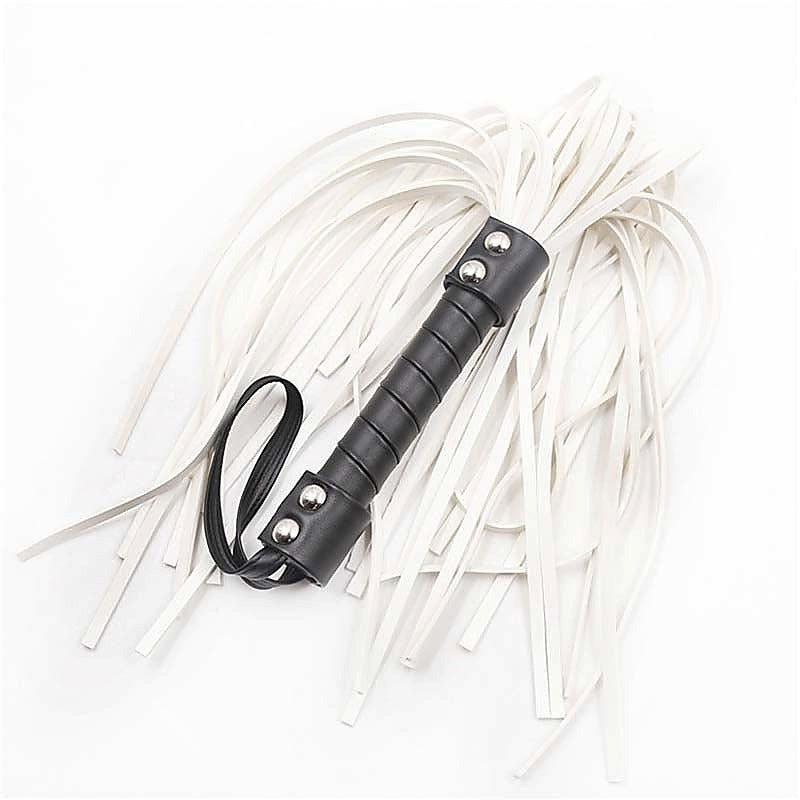Premium Araneae White Tip Whip By Bdstyle - Whips And Crops