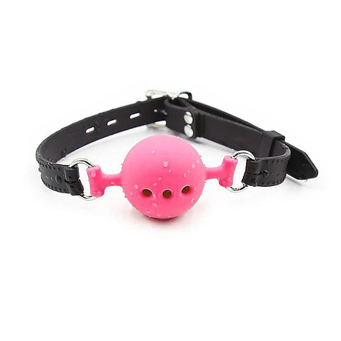 Full Silicone Breathable Ball Gag Small By Bdstyle - Bondage Gags and Bits