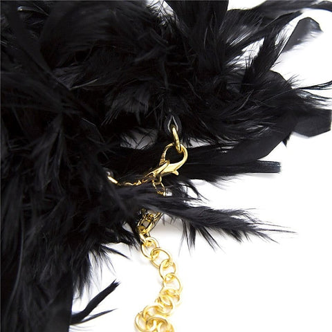 Feather Cuffs with Golden Chain - Cuffs and Restraints