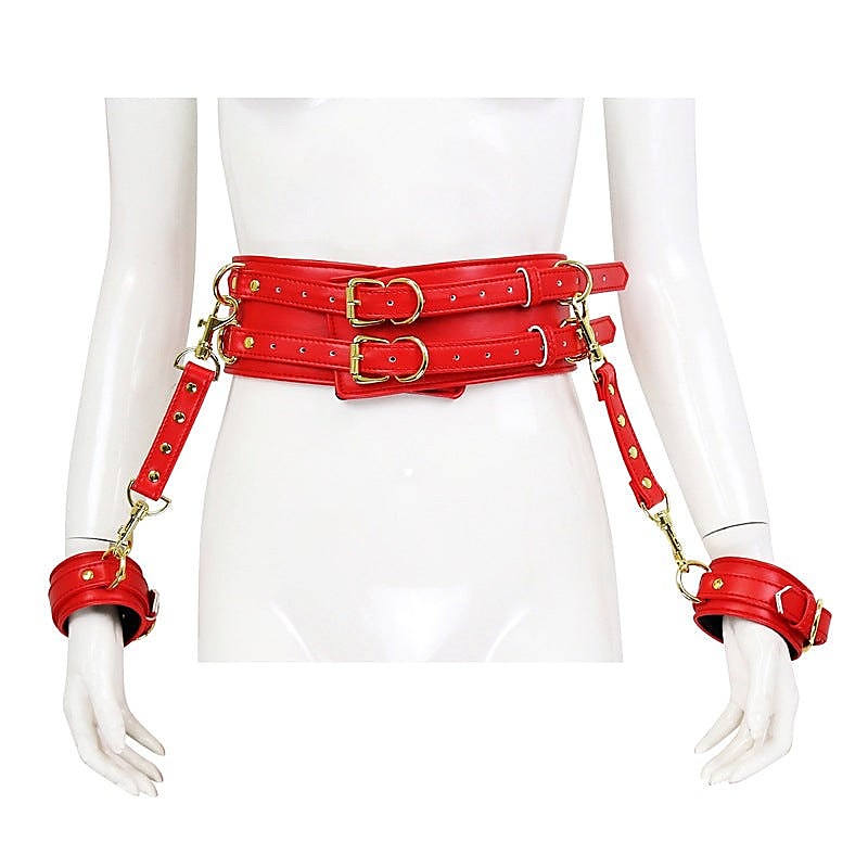 Waist Harness and Handcuffs by BDStyle - Cuffs and Restraints