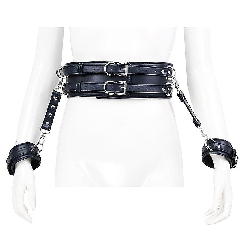 Waist Harness and Handcuffs by BDStyle - Cuffs and Restraints