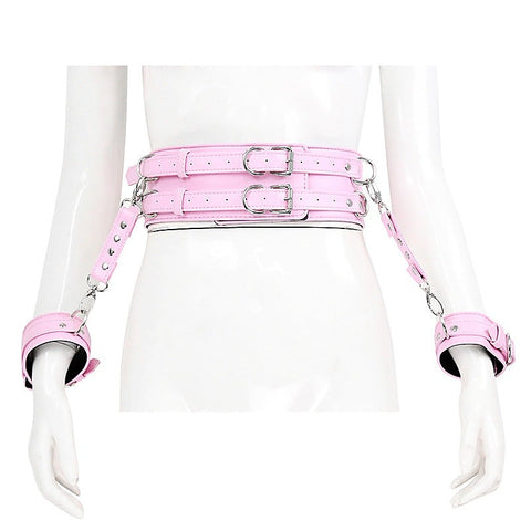 Waist Harness and Handcuffs by BDStyle - Cuffs and Restraints