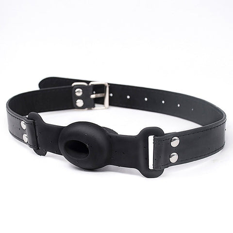 Silicone Ball Gag With Drool Hole By Bdstyle - Bondage Gags and Bits