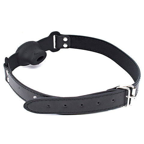 Silicone Ball Gag With Drool Hole By Bdstyle - Bondage Gags and Bits