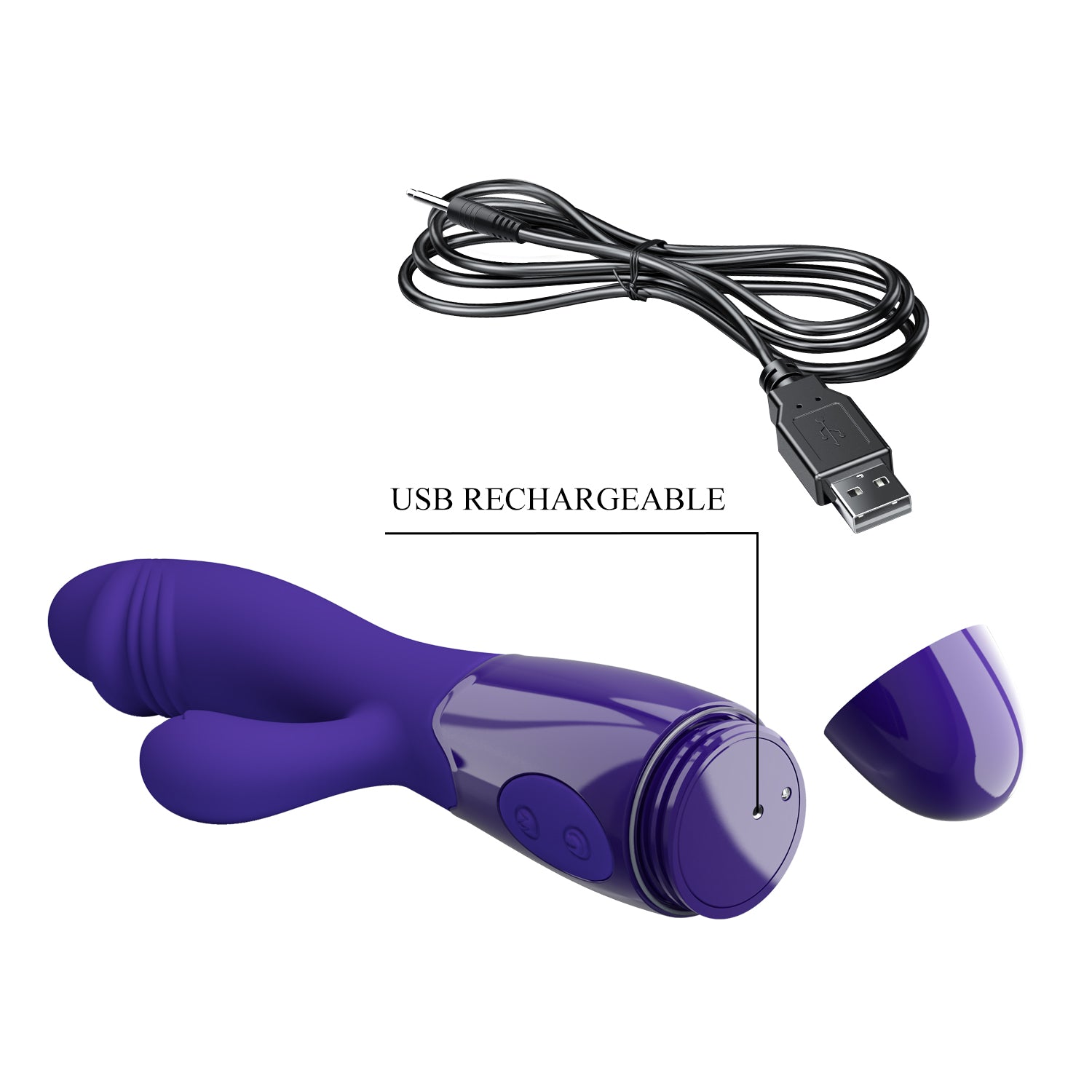 Baile Pretty Love Snappy Youth Rechargeable Rabbit Vibrator - - Rabbit Vibrators