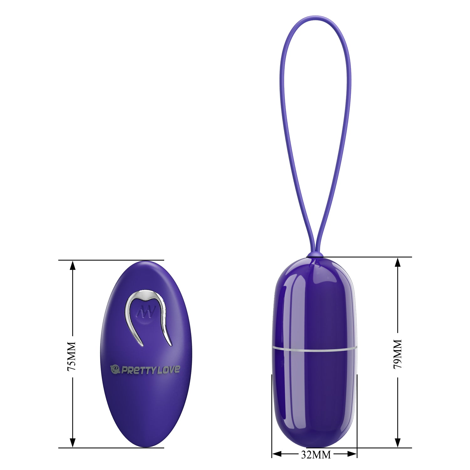 Baile Pretty Love Arvin Youth Remote Controlled Egg Vibrator - - Love Eggs and Kegel Exercisers