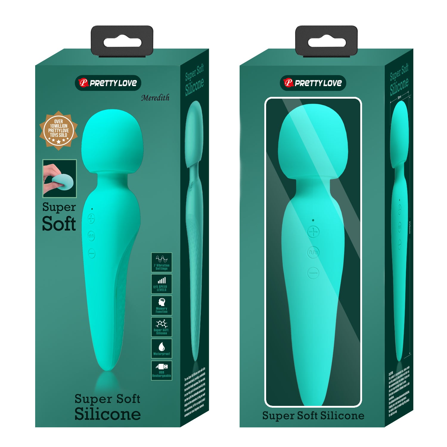 Baile Pretty Love MEREDITH Silicone Body Wand Vibrator - - Body Wands