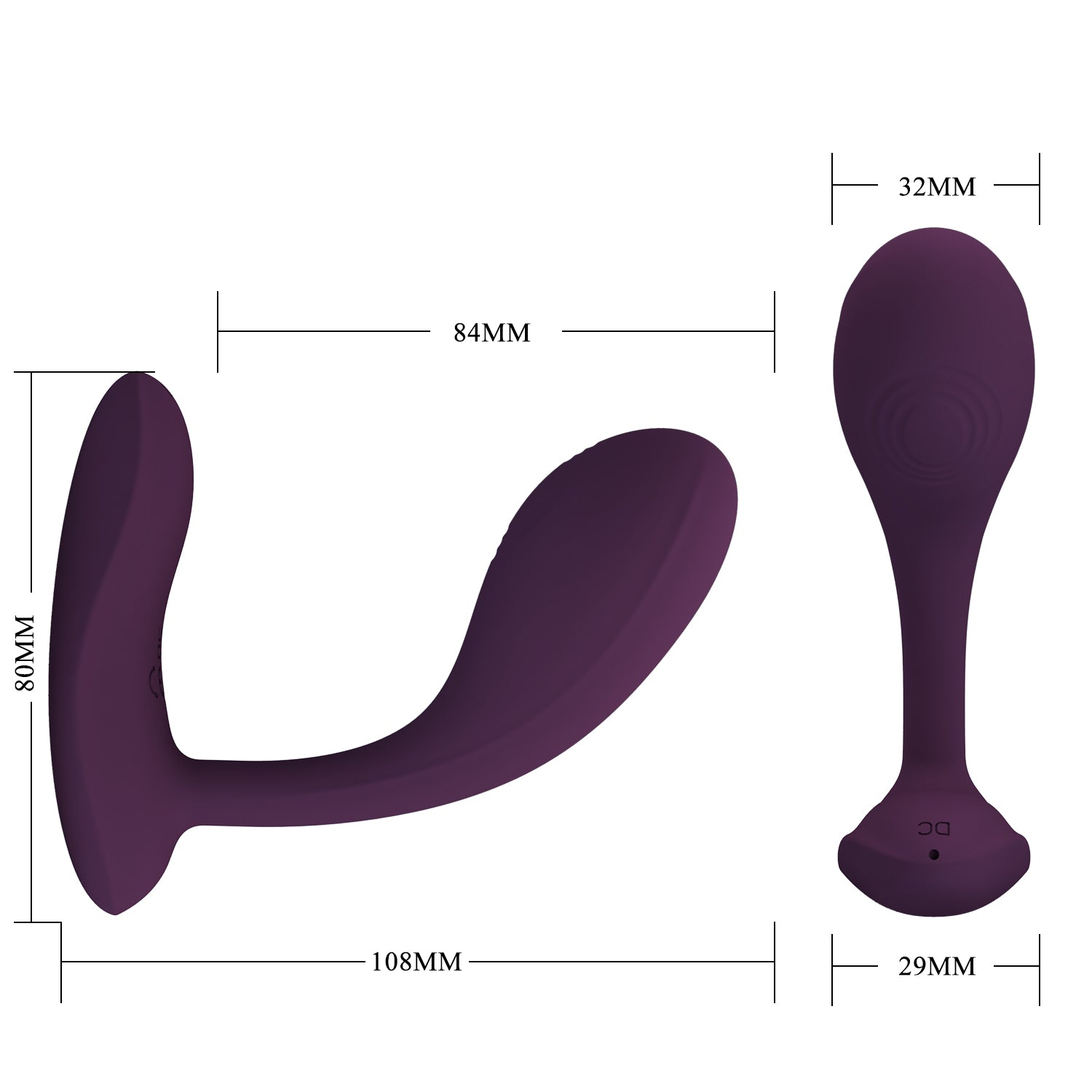 Baile Pretty Love BAIRD Mobile Ppp Control Silicone vibrator - - G-Spot Vibrators