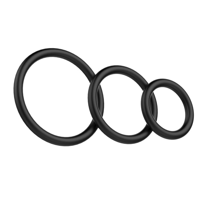 Baile Pretty Love RUBBER SET Mens Cock Ring Set - Default Title - Cock Ring Sets