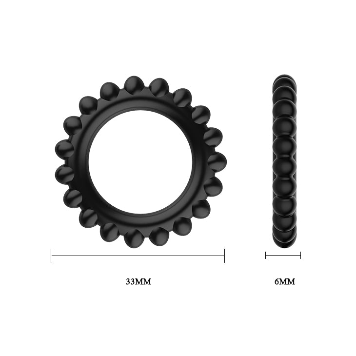 Baile Pretty Love TITAN TPUR 3 in One Silicone Cock Ring Set - - Cock Ring Sets