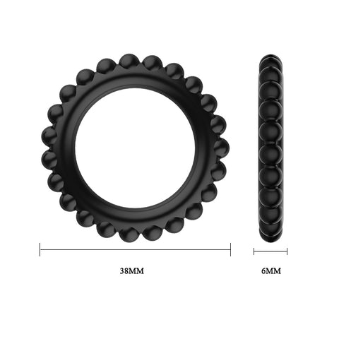 Baile Pretty Love TITAN TPUR 3 in One Silicone Cock Ring Set - Cock Ring Sets