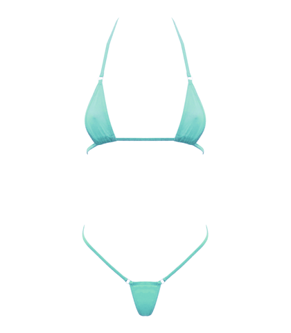 Love In Leather Spandex Fabrix Womens Micro Bikini