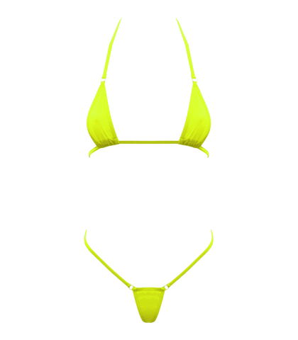 Love In Leather Spandex Fabrix Womens Micro Bikini