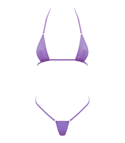 Love In Leather Spandex Fabrix Womens Micro Bikini