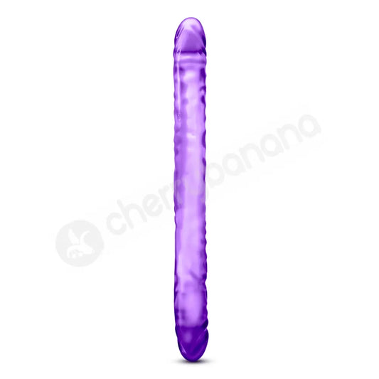 B Yourss Double Ender Realistic Dildo Purple 18 Inch - Double Ender