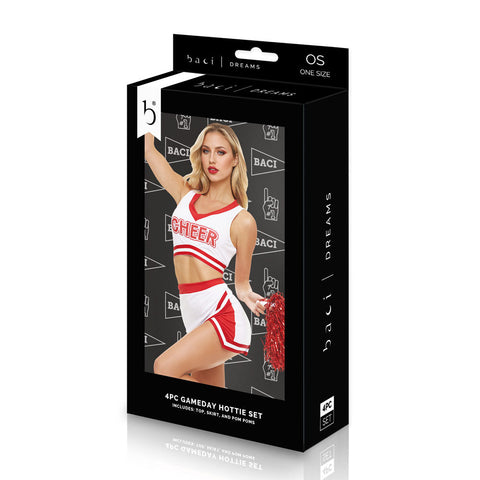 BACI DREAMS Gameday Hottie Cheerleader Costume Set OS