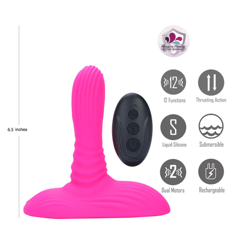 Maia ADIRA USB Rechargeable Thrusting Vibrator with Remote