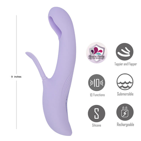 Maia CHARLI USB Rechargeable Flapping & Tapping Rabbit Vibe