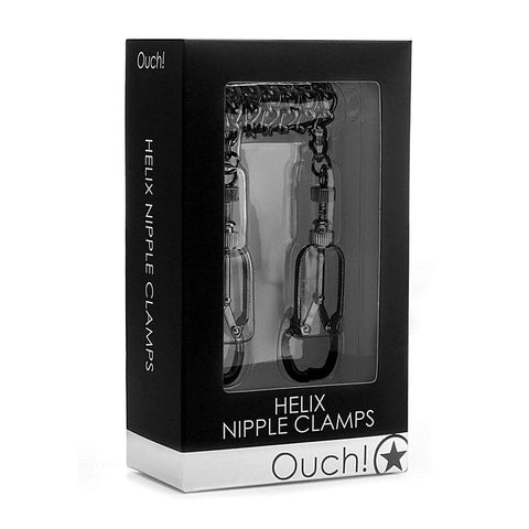 Ouch Helix Nipple Clamps by Shots Toys - Breast and Nipple Toys