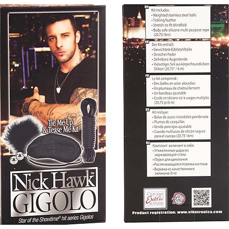 Nick Hawk Gigolo Tie Me Up & Tease Me Kit - Sex Kits