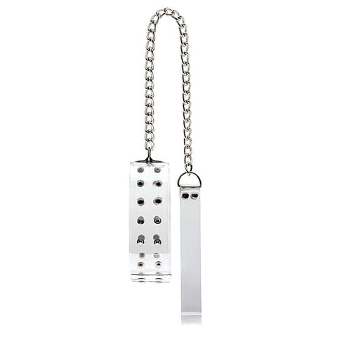 Bad Romance Translucent Slave Collar with Metal Nails - Collars and Leads