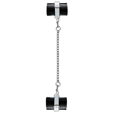 Bad Romance Leather Black & White Hand Or Leg Cuffs - Cuffs and Restraints