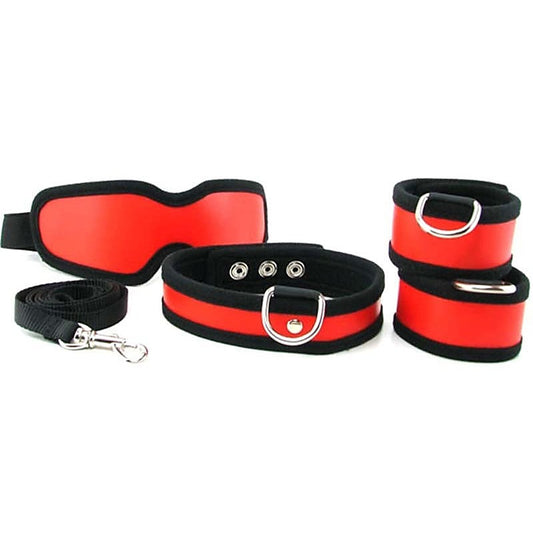 Sex & Mischief 5 Piece Red Restraint Kit By Sportsheets - Bondage Kits