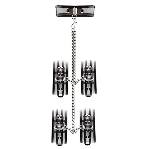 Bad Romance Translucent Neck, Wrist & Leg Restraint - Cuffs and Restraints