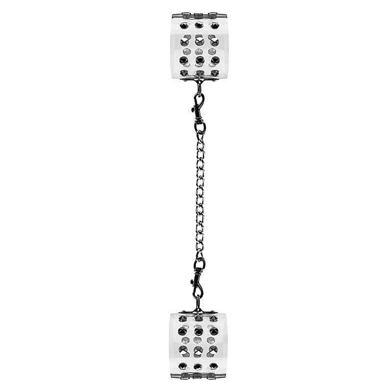 Bad Romance Translucent Handcuffs with Metal Nails - Cuffs and Restraints