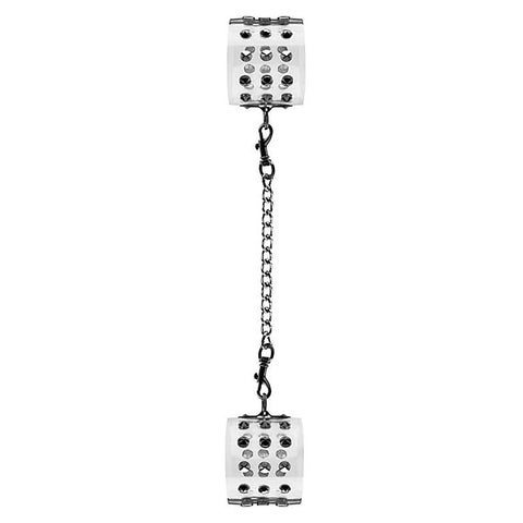 Bad Romance Translucent Handcuffs with Metal Nails - Cuffs and Restraints