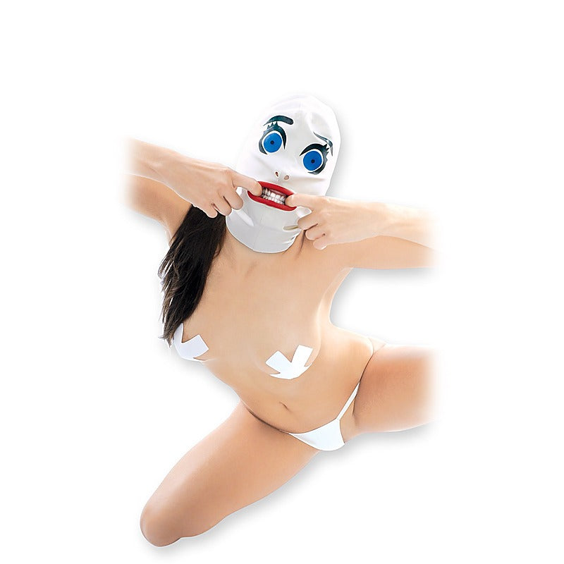 Scared Straight Latex Hood By Pipedream Products - Bondage Hoods