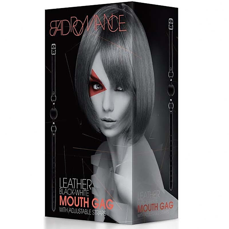 Bad Romance Leather Mouth Gag By Shots Toys - Bondage Gags and Bits