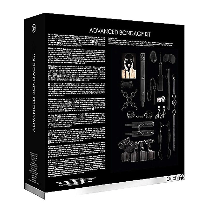 Ouch! Advanced Bondage Kit Black by Shots Toys - Bondage Kits