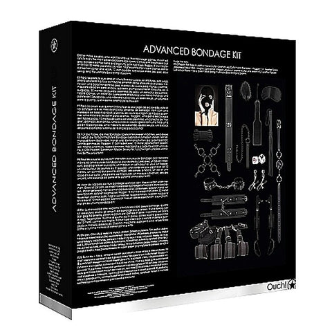 Ouch! Advanced Bondage Kit Black by Shots Toys - Bondage Kits
