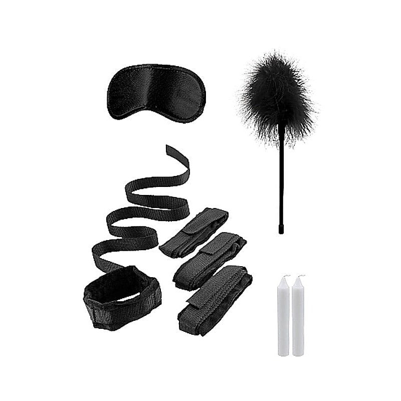 Ouch Bed Bindings Restraint Kit Black by Shots Toys - Cuffs and Restraints